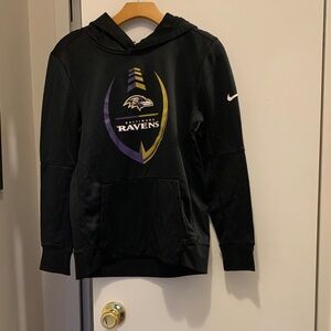 Nike Black Ravens Logo Hoodie